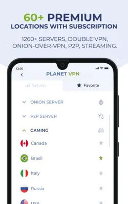 Free VPN Planet android App screenshot 3