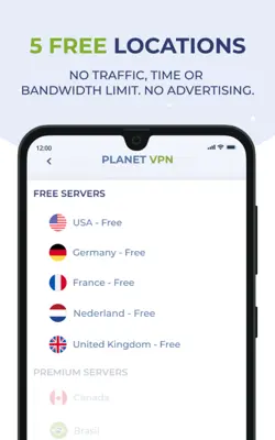 Free VPN Planet android App screenshot 4